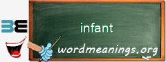 WordMeaning blackboard for infant